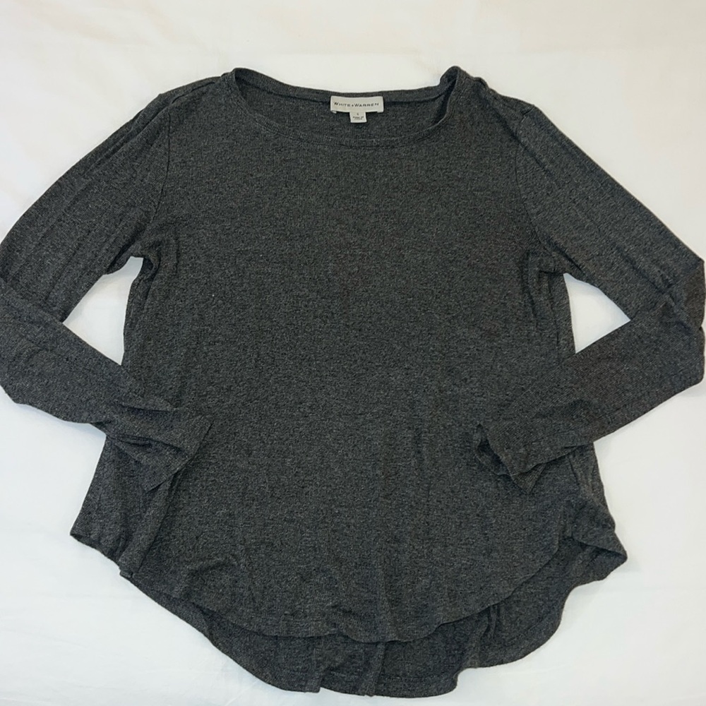 White + Warren Gray Longsleeve